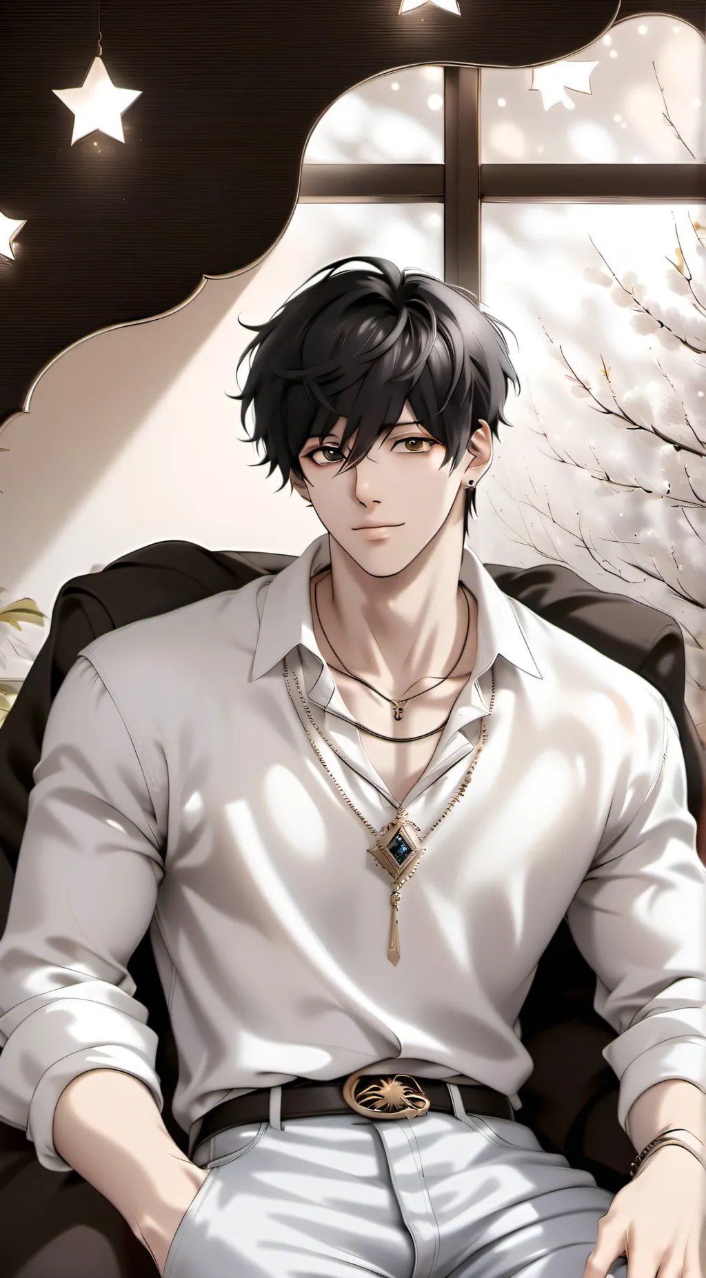 ai character: Leo background