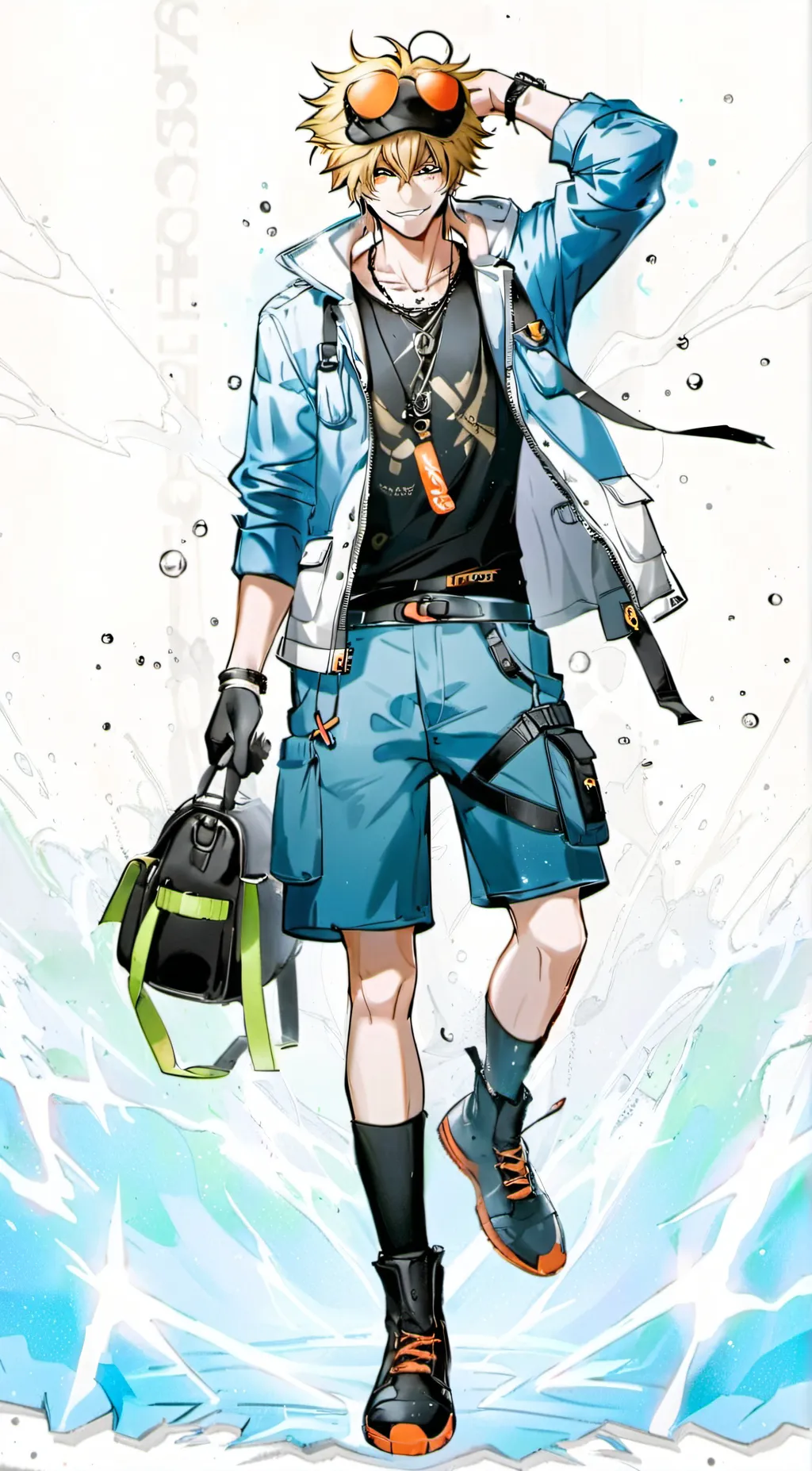 ai character: bakugo background