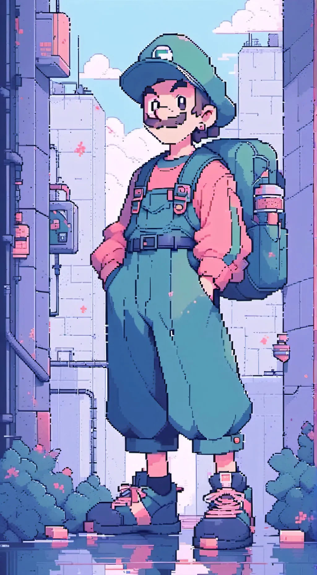ai character: luigi background