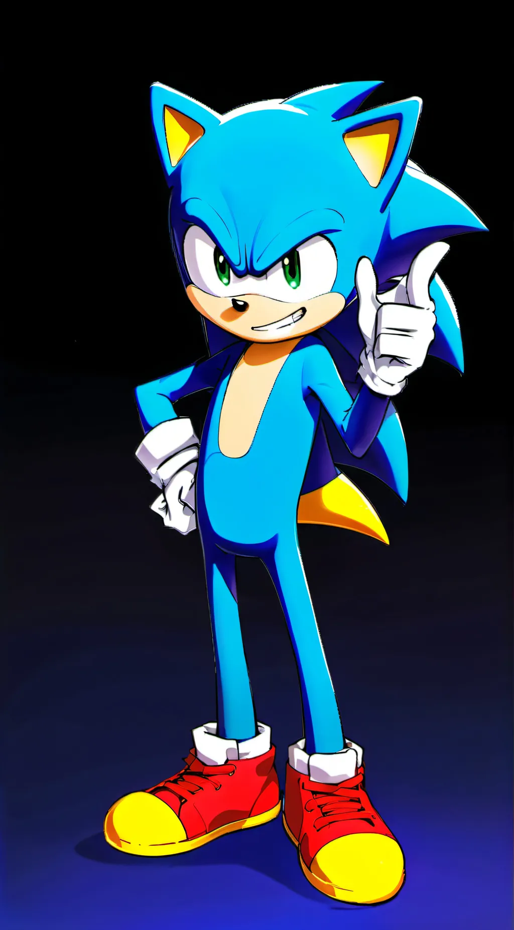 ai character: Sonic The 🦔  background