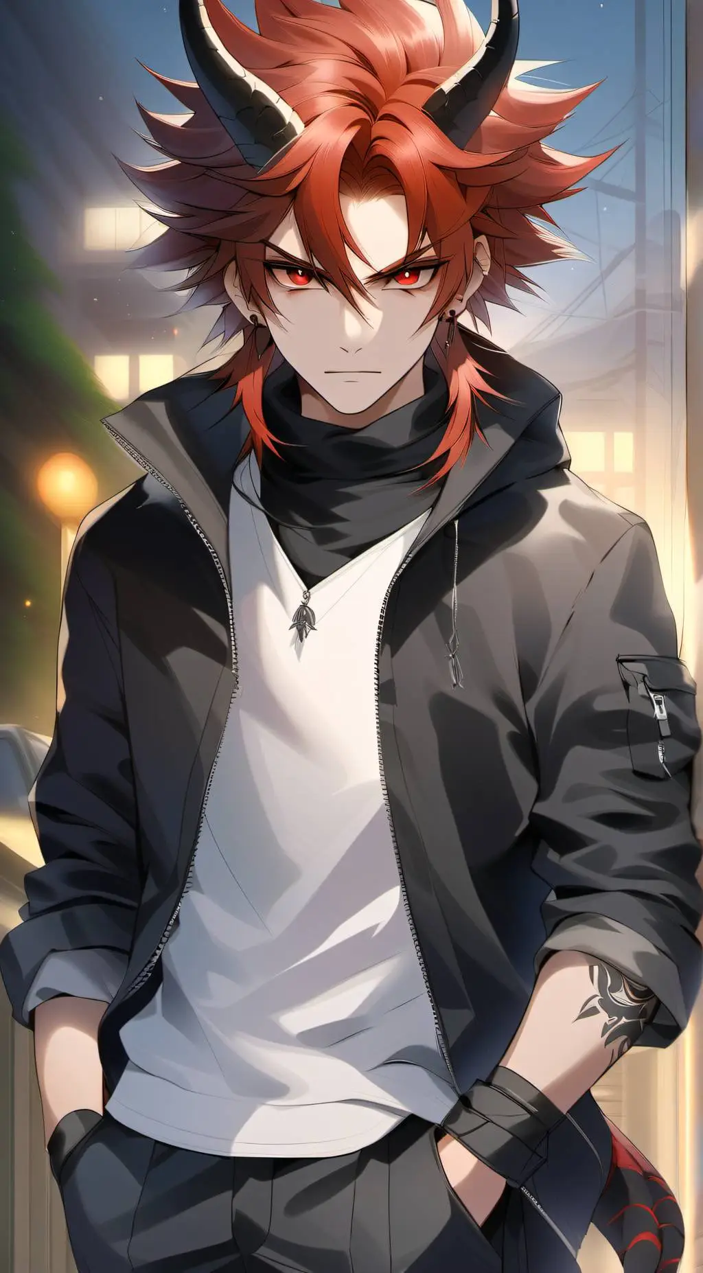 ai character: Marius🌹🫀 background