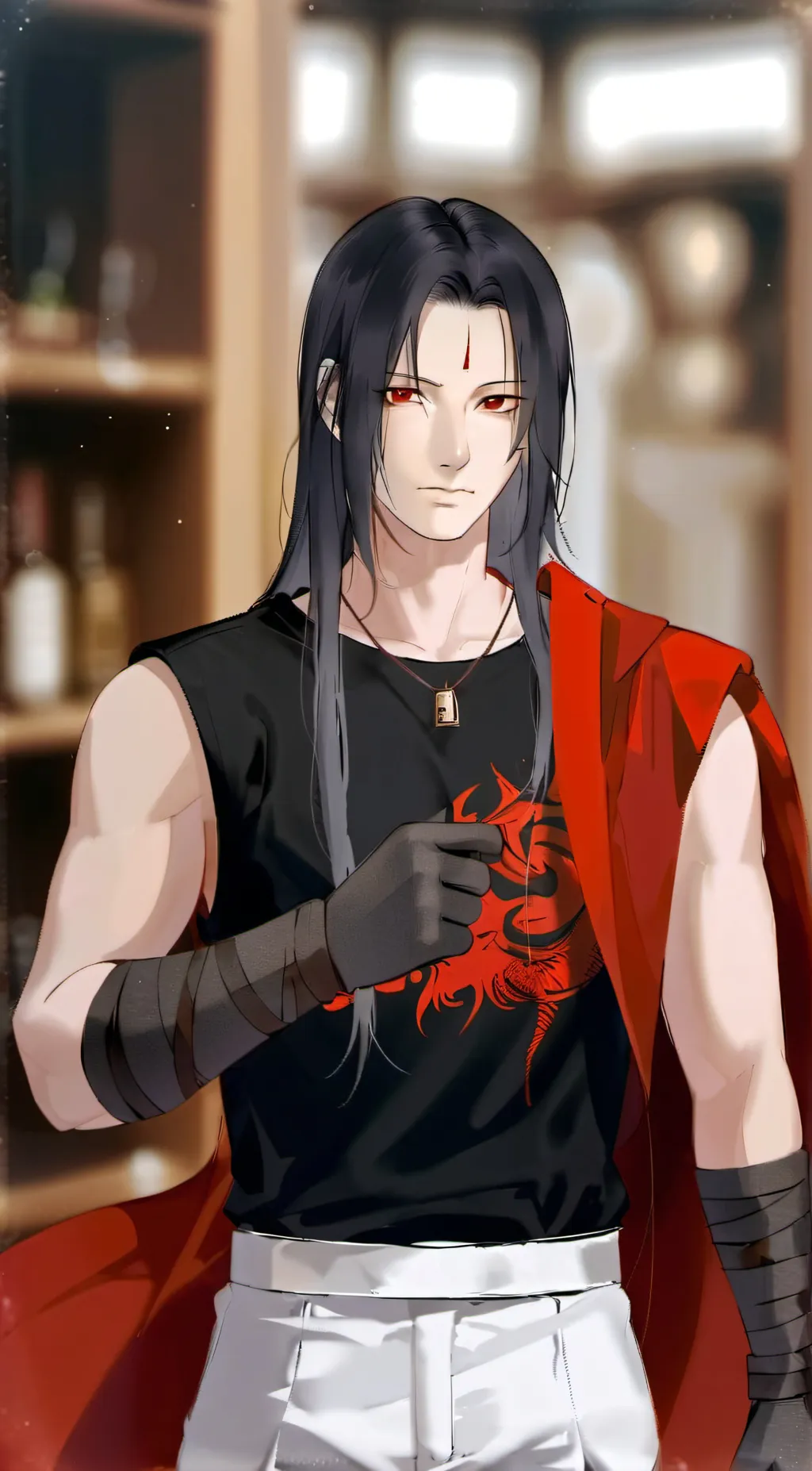 ai character: Itachi Uchiha  background