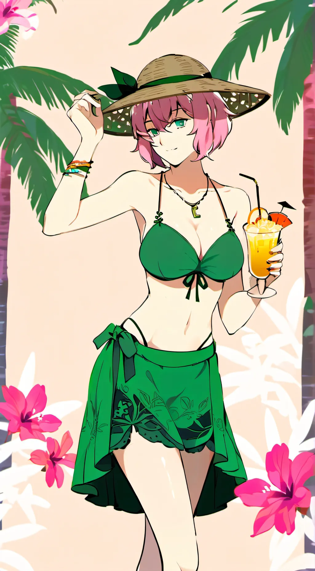 ai character: Coco  Nut Shake background