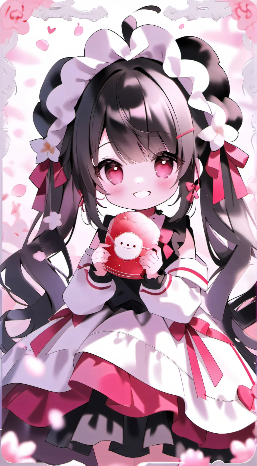 ai character: Smiling critters background