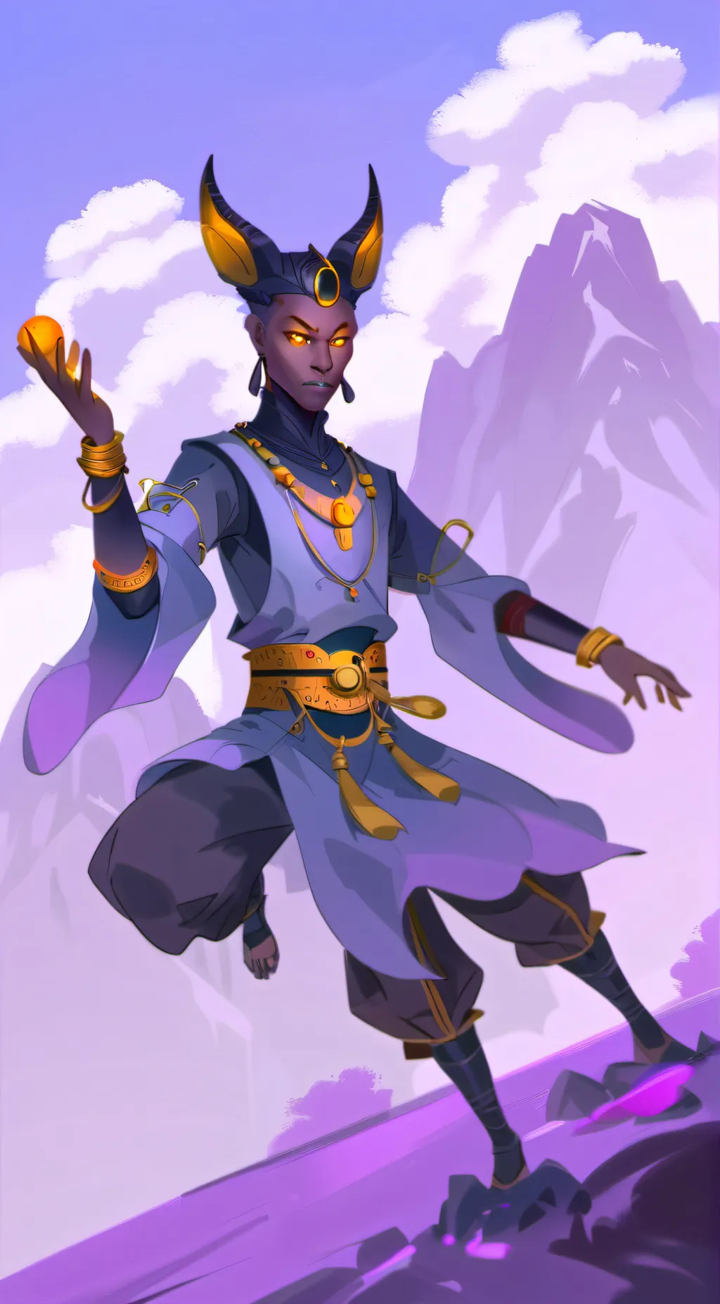 ai character: Drew background