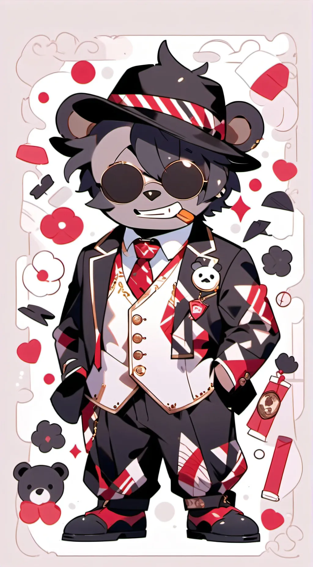 ai character: Kurokuma background