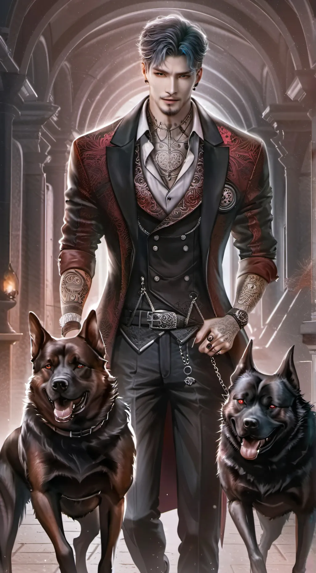 ai character: Ashton  background