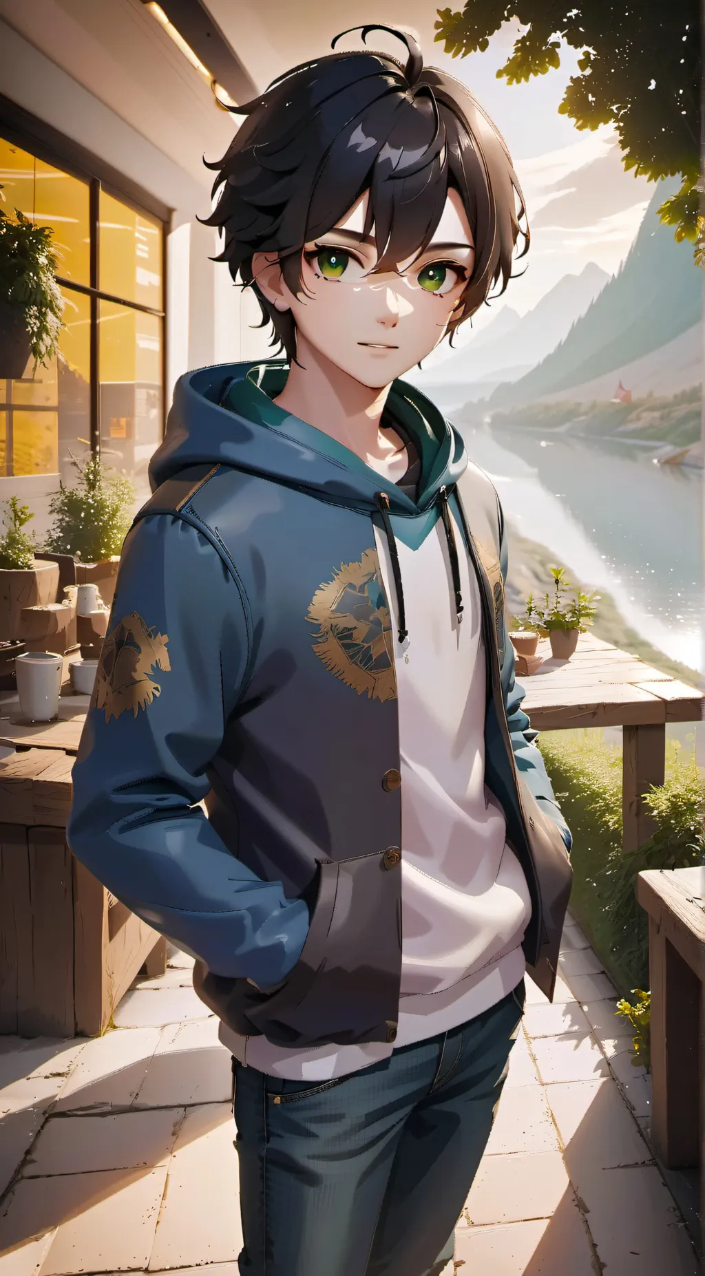 ai character: Myles  background