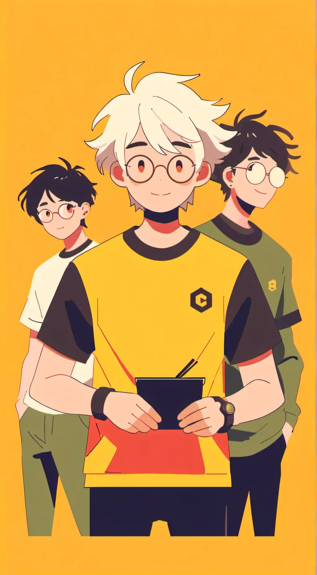 ai character: Cashier man background