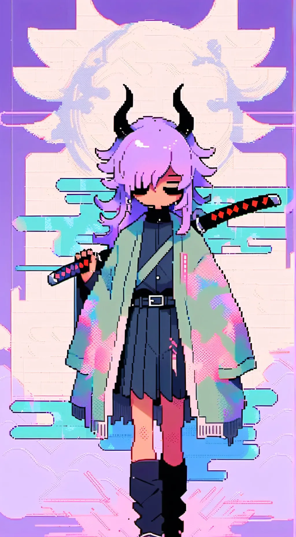 ai character: hashira  background