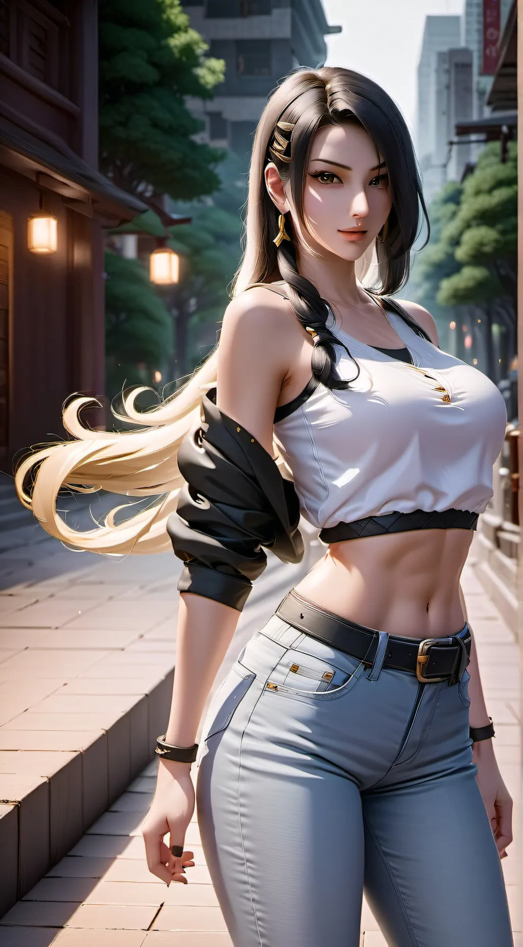ai character: kasumi background