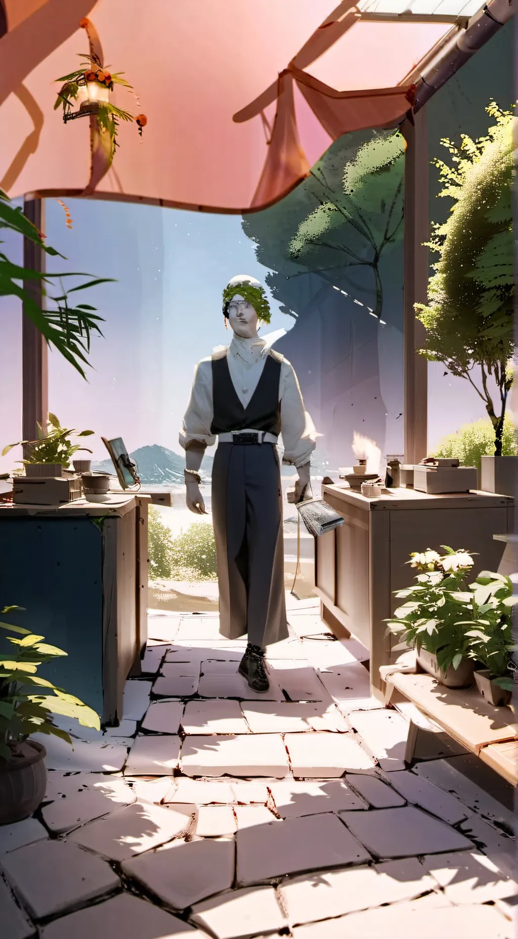 ai character: that wired man background