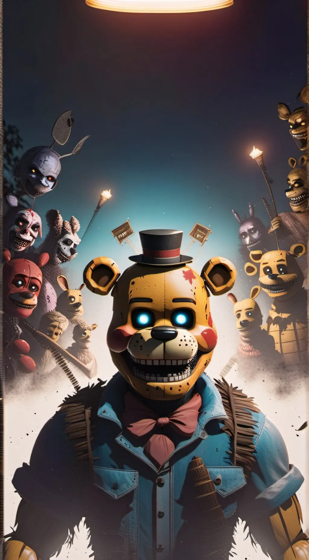 ai character: Fnaf 1 + puppet background