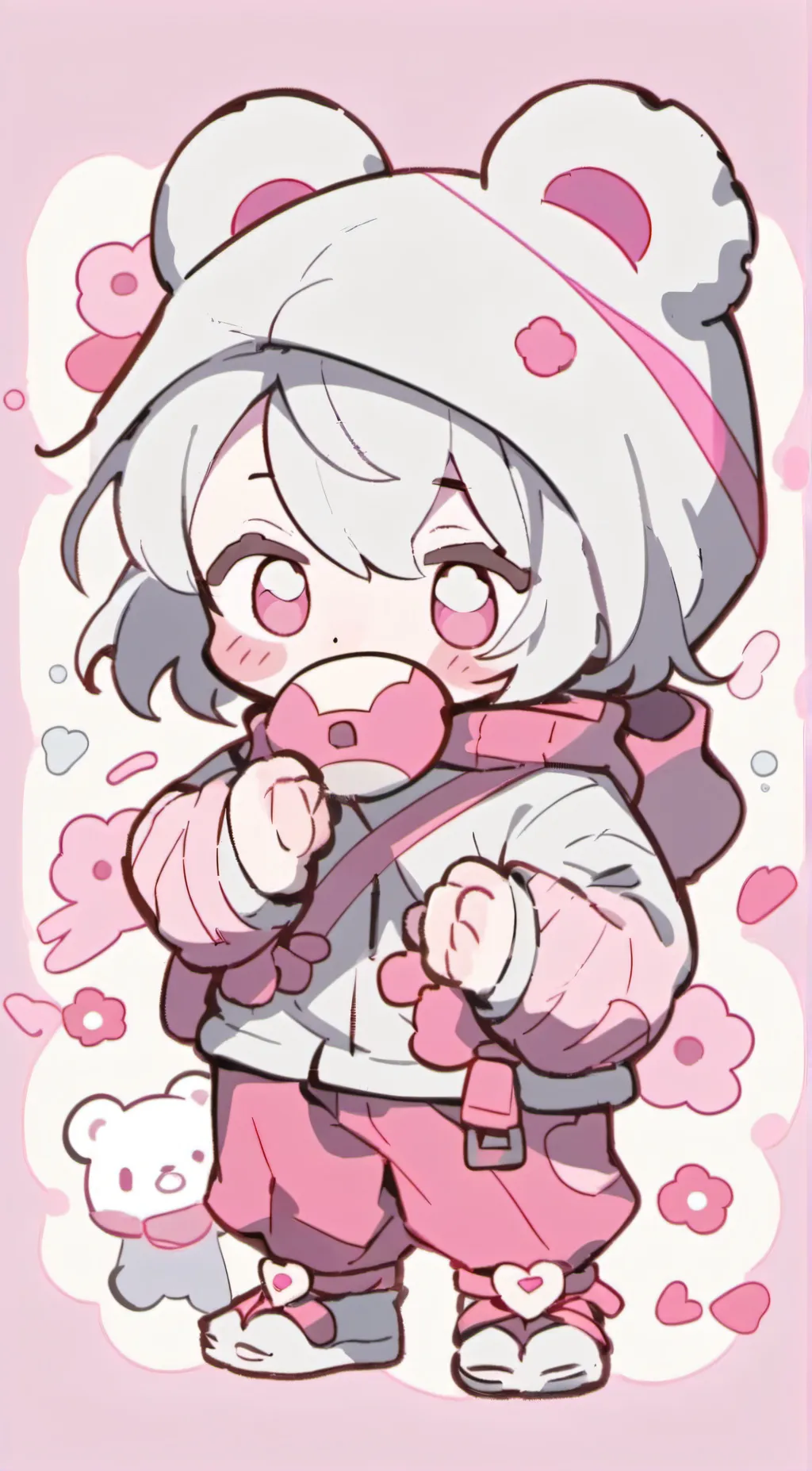 ai character: Shirokuma background