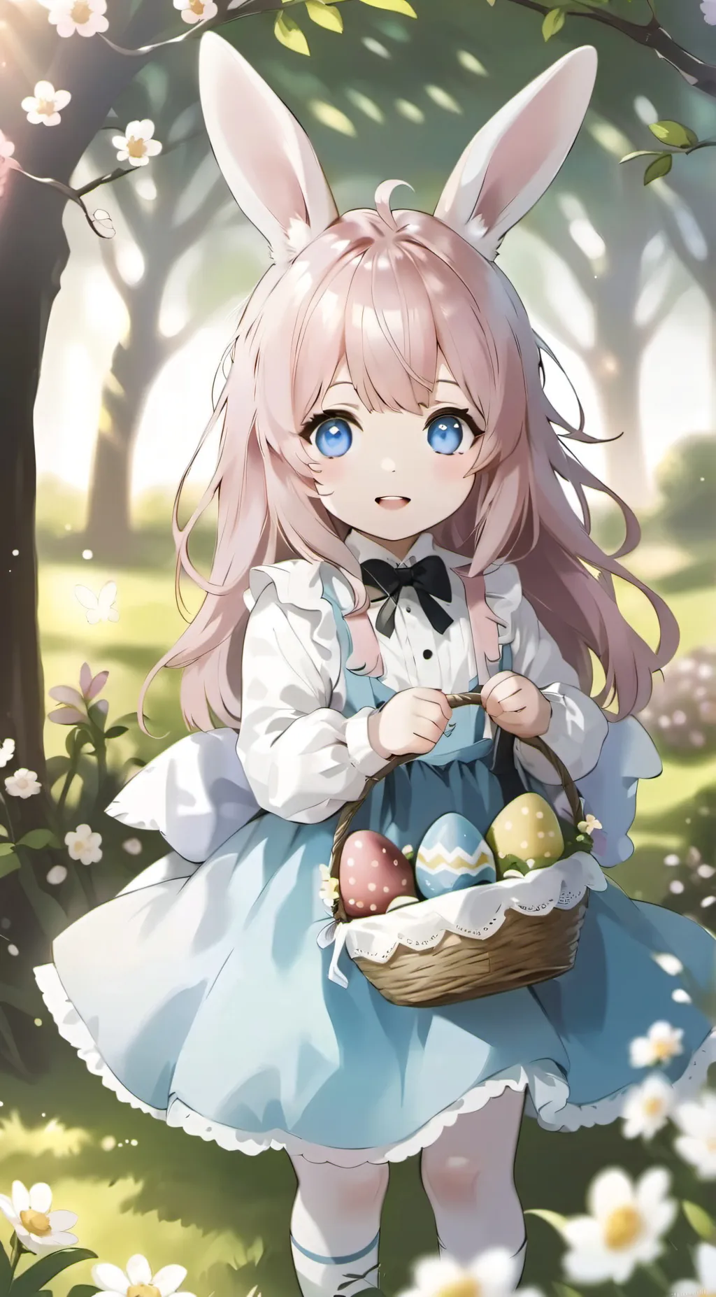 ai character: Easter Bunny's Kid background