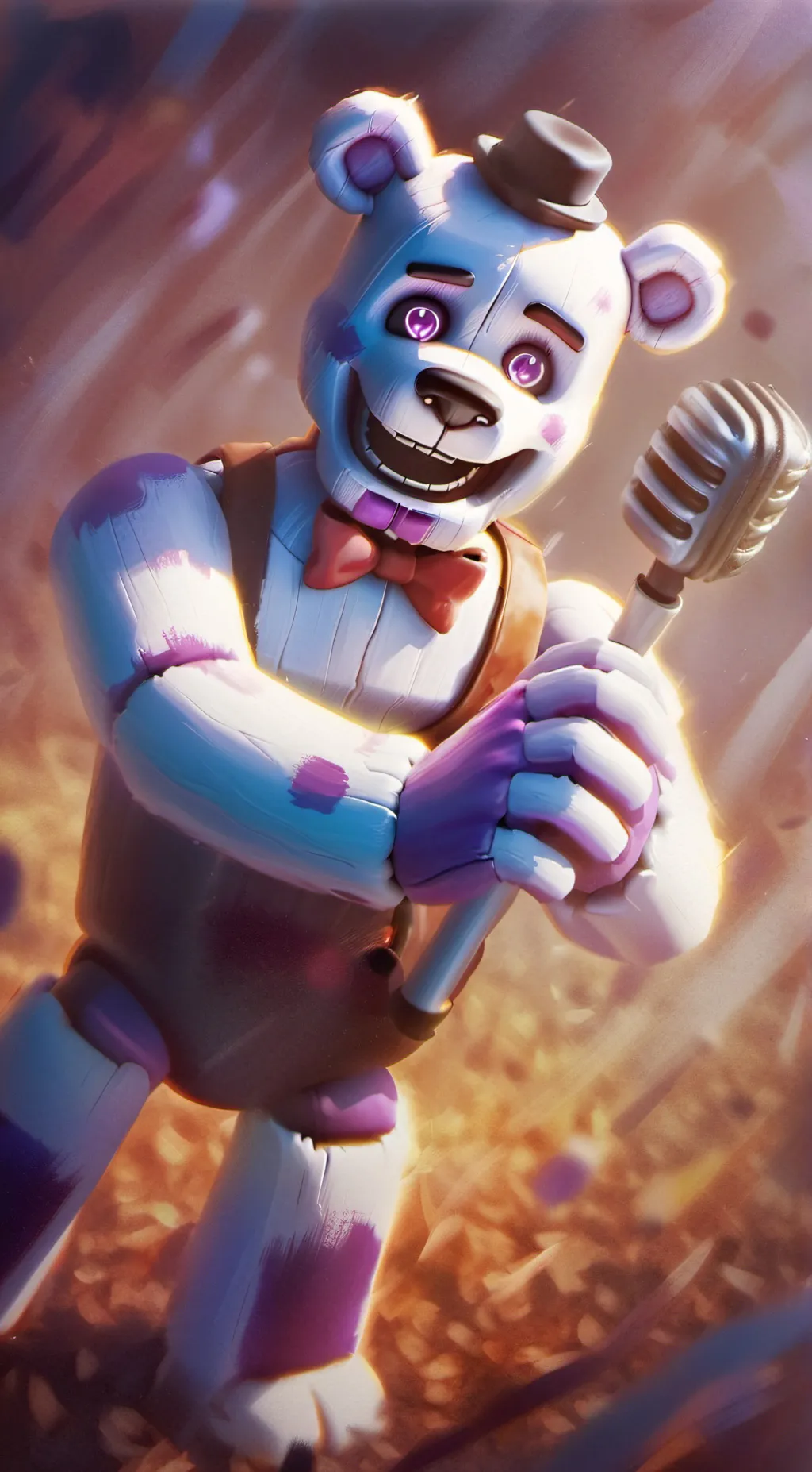 ai character: funtime freddy  background