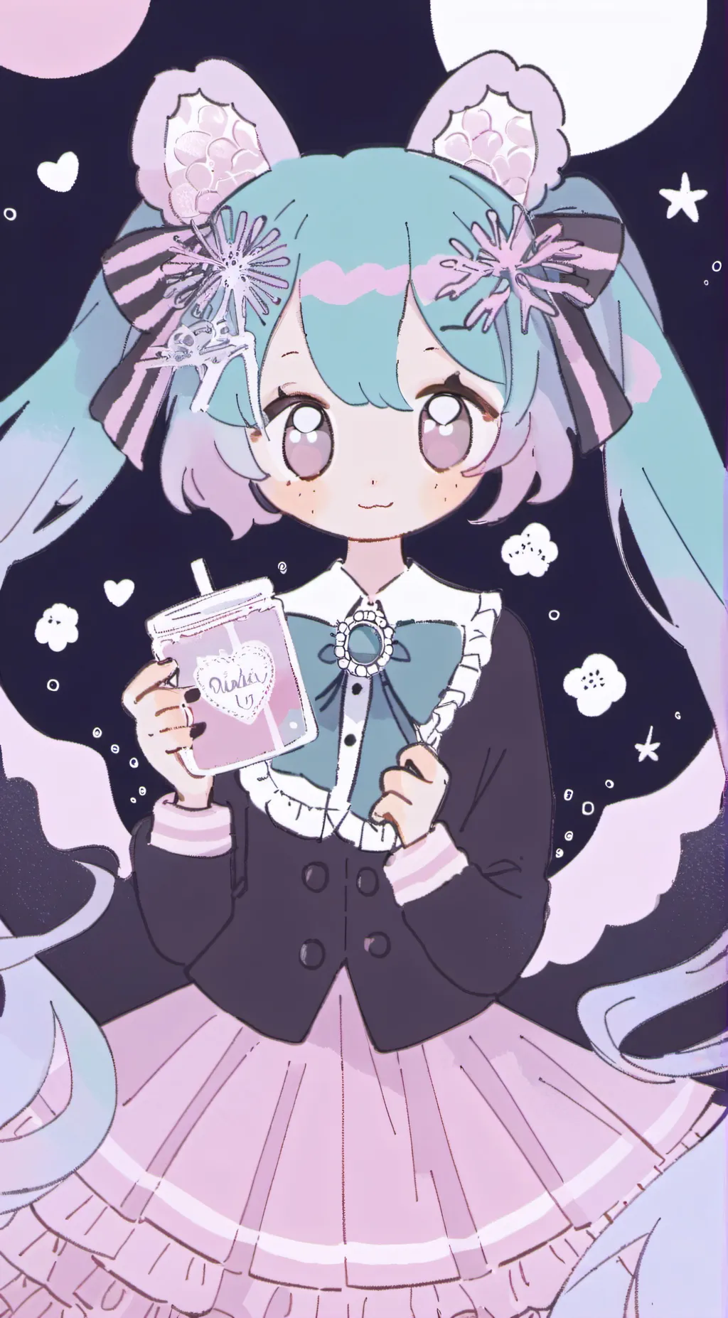 ai character: Miku background