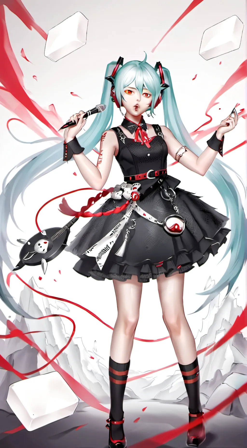 ai character: Miku background