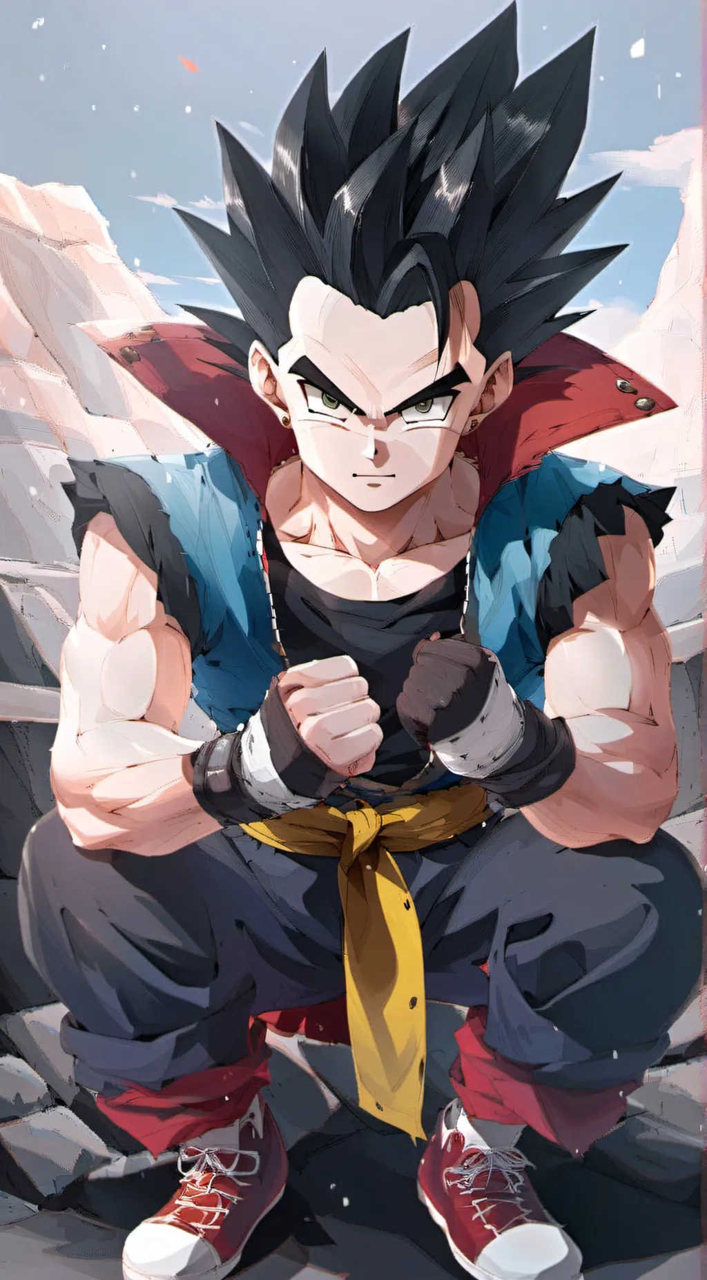 ai character: Gotenks background