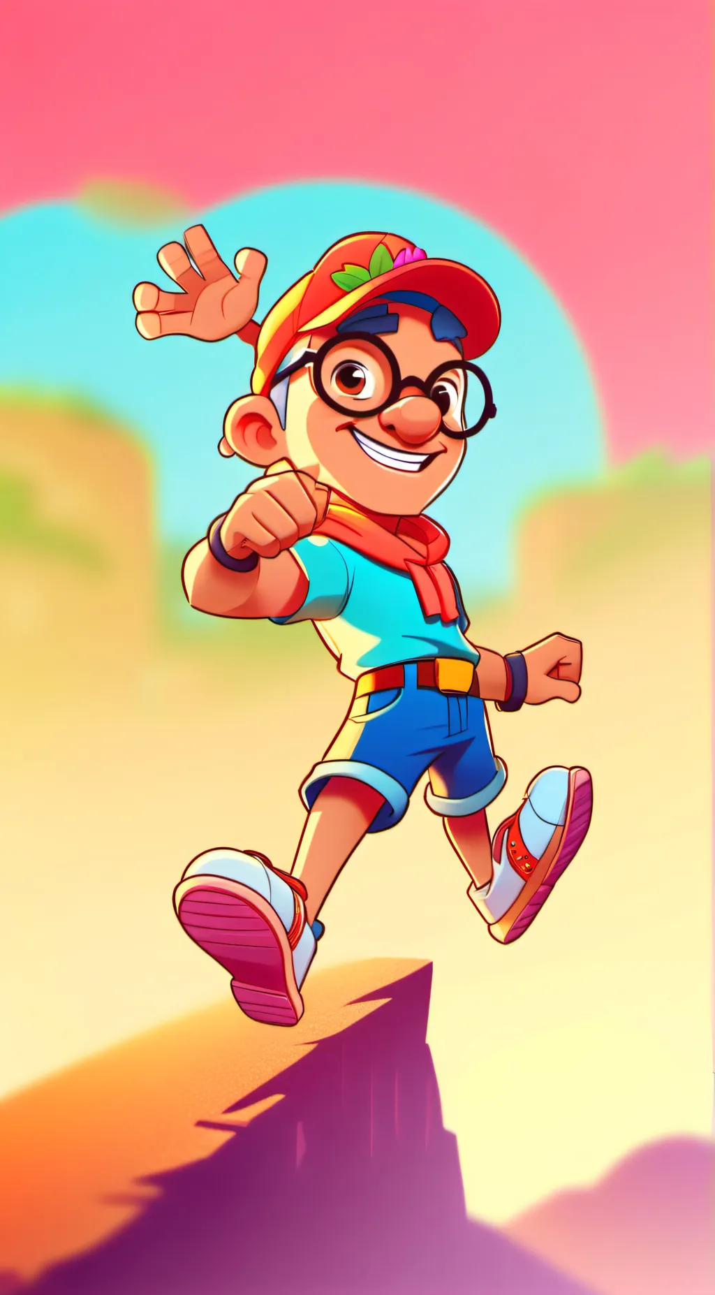 ai character: creepy Dora  background