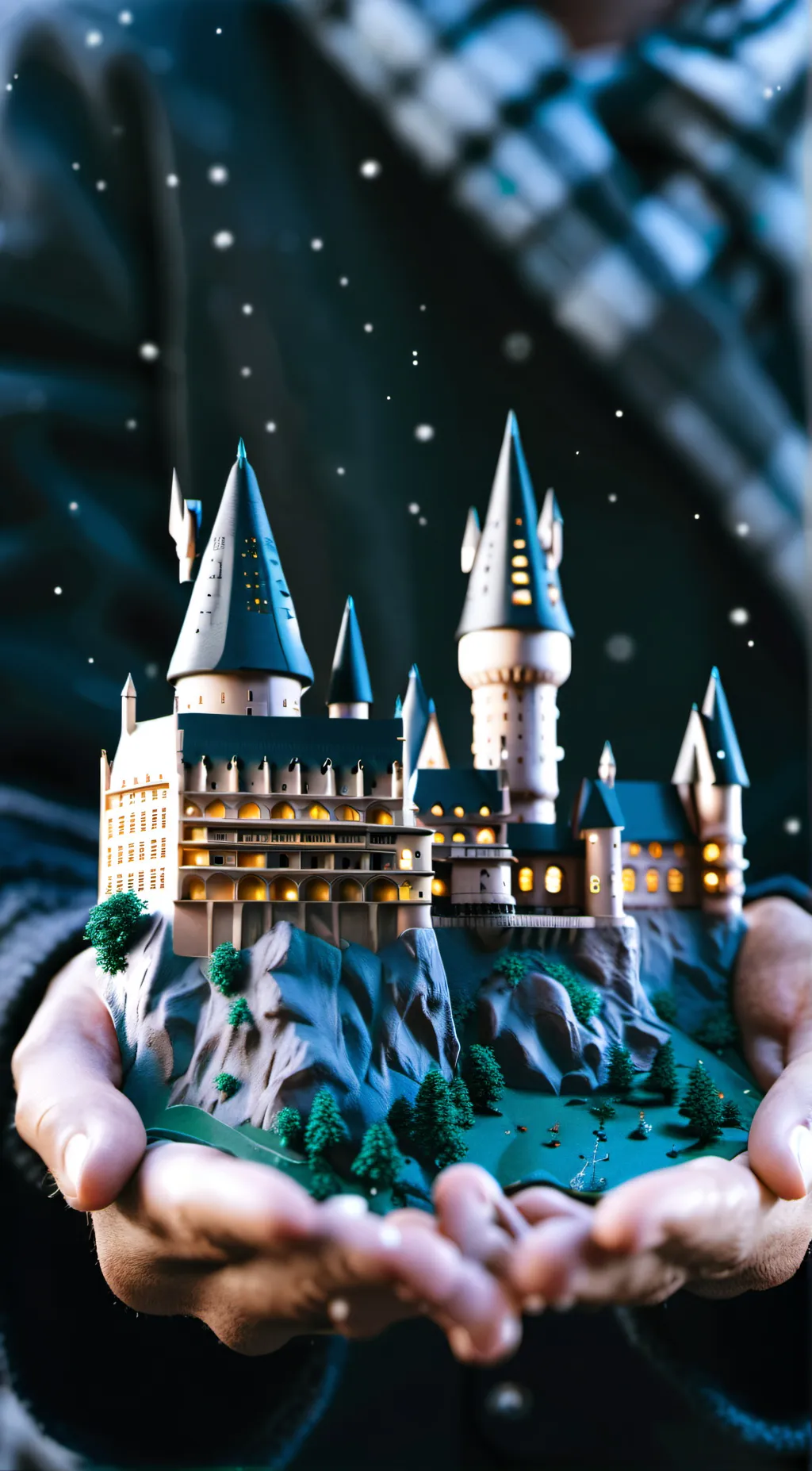 ai character: Hogwarts  background