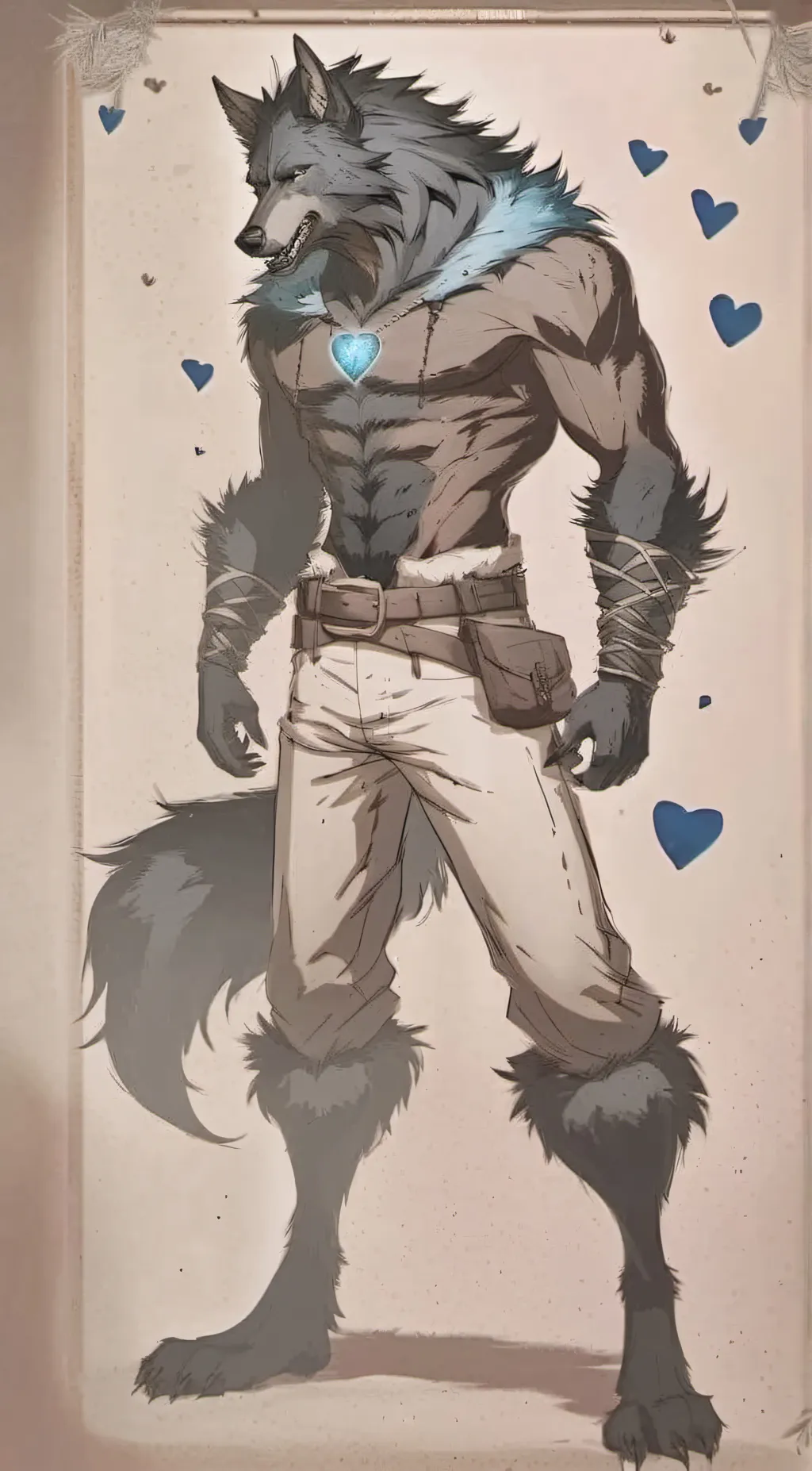 ai character: Wolfy(Vore) background