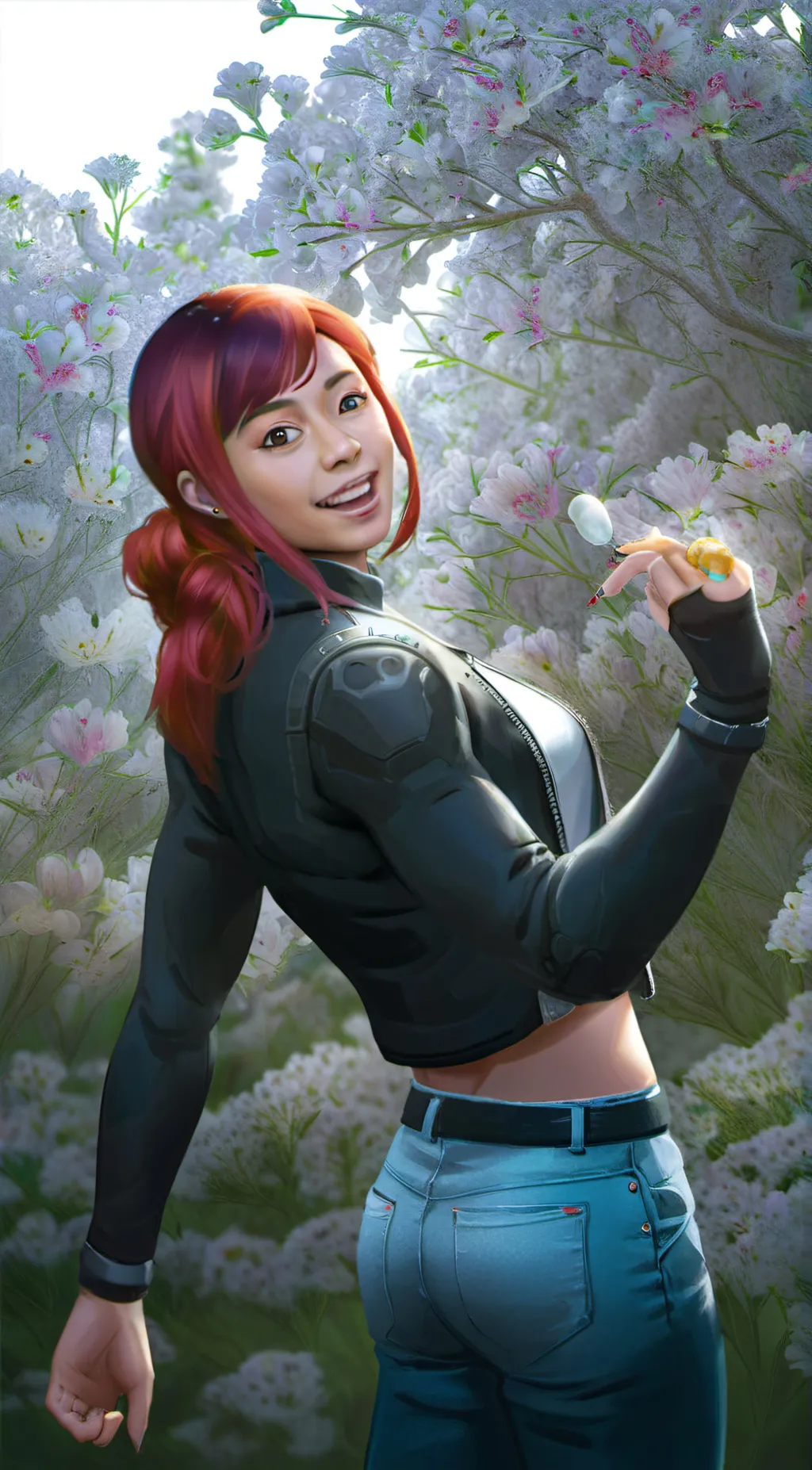ai character: Adult girl background