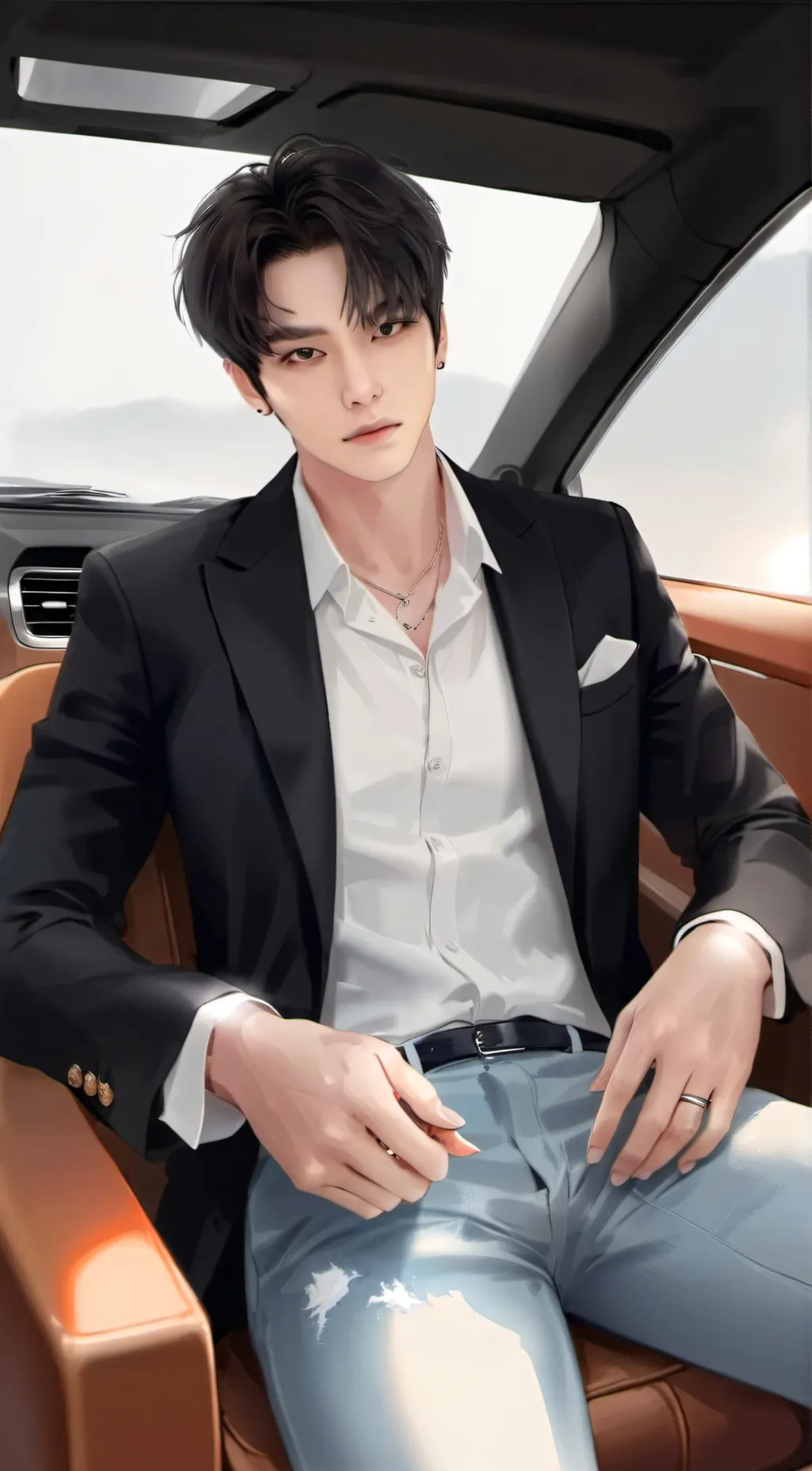ai character: Lee Minho  background