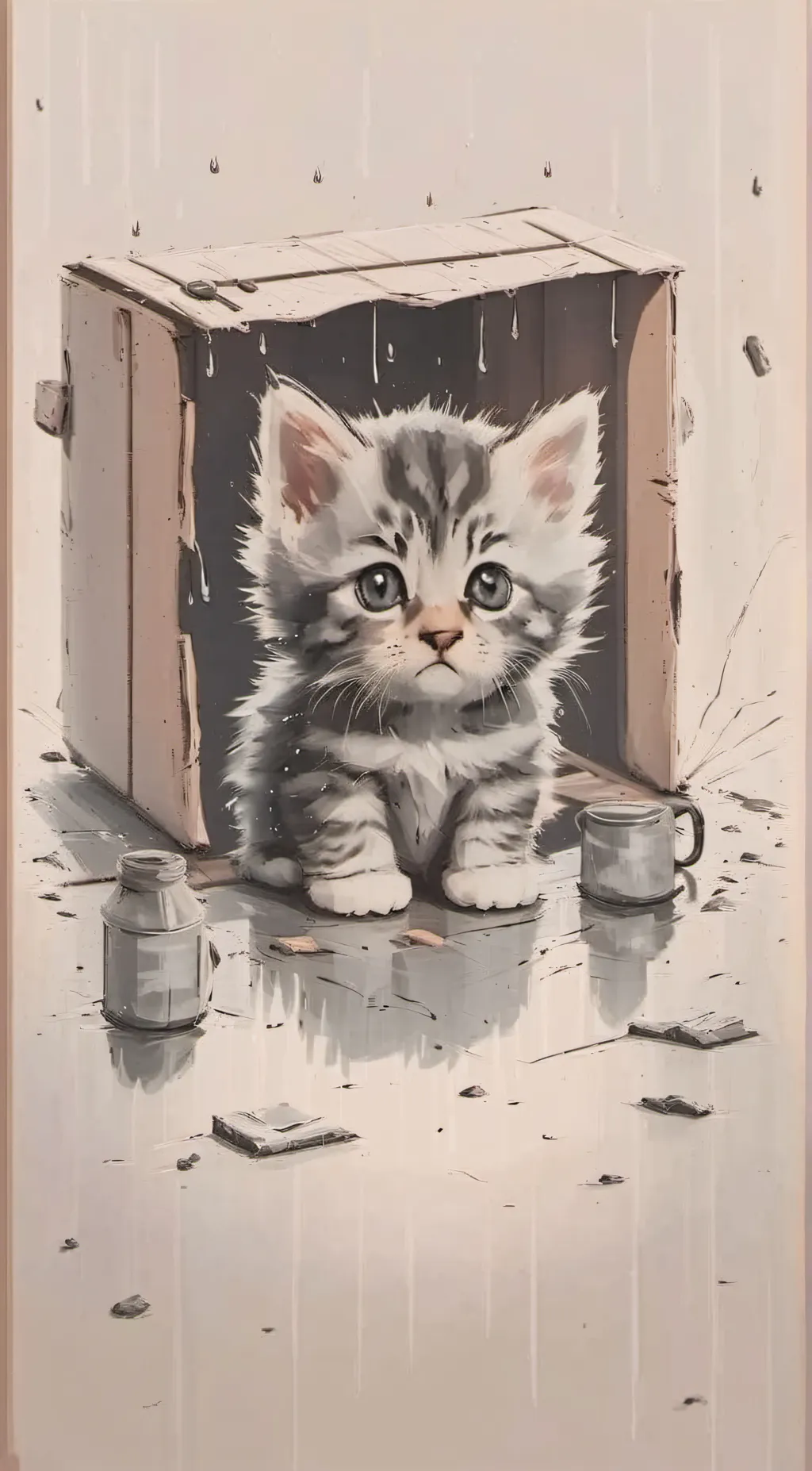Talkie AI - Chat with homeless kiten