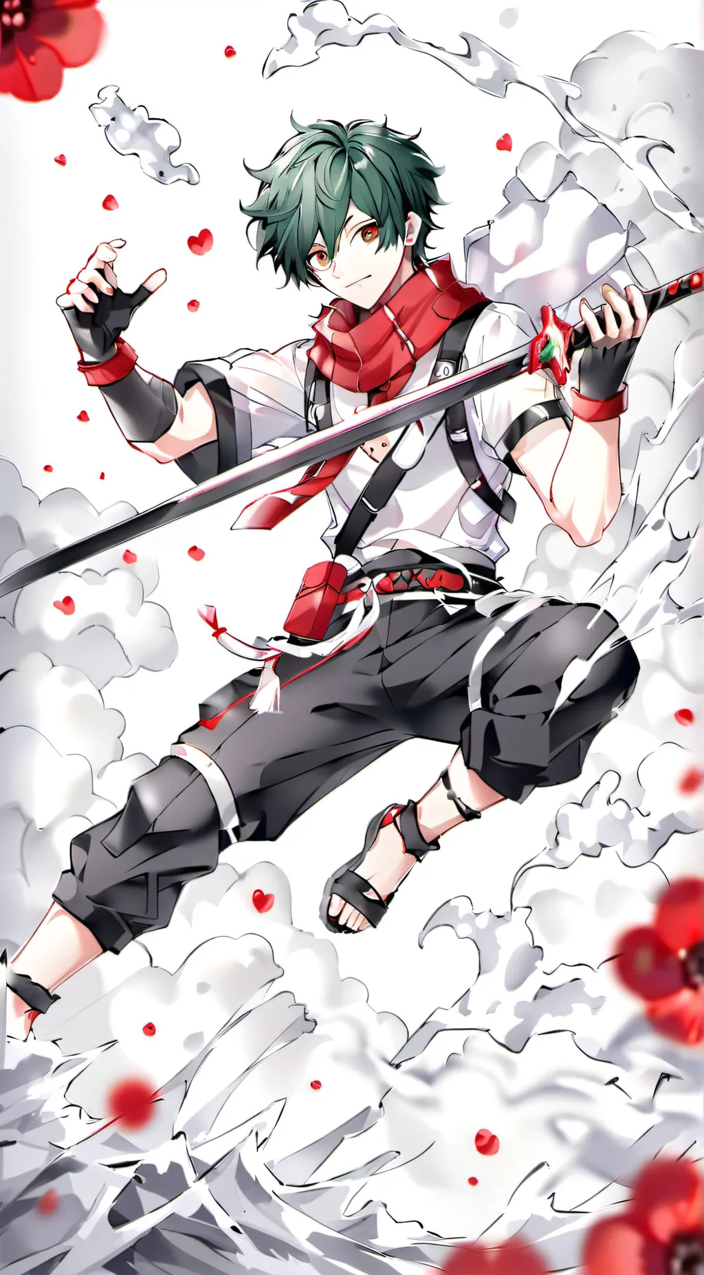 ai character: Izuku midoriya  background