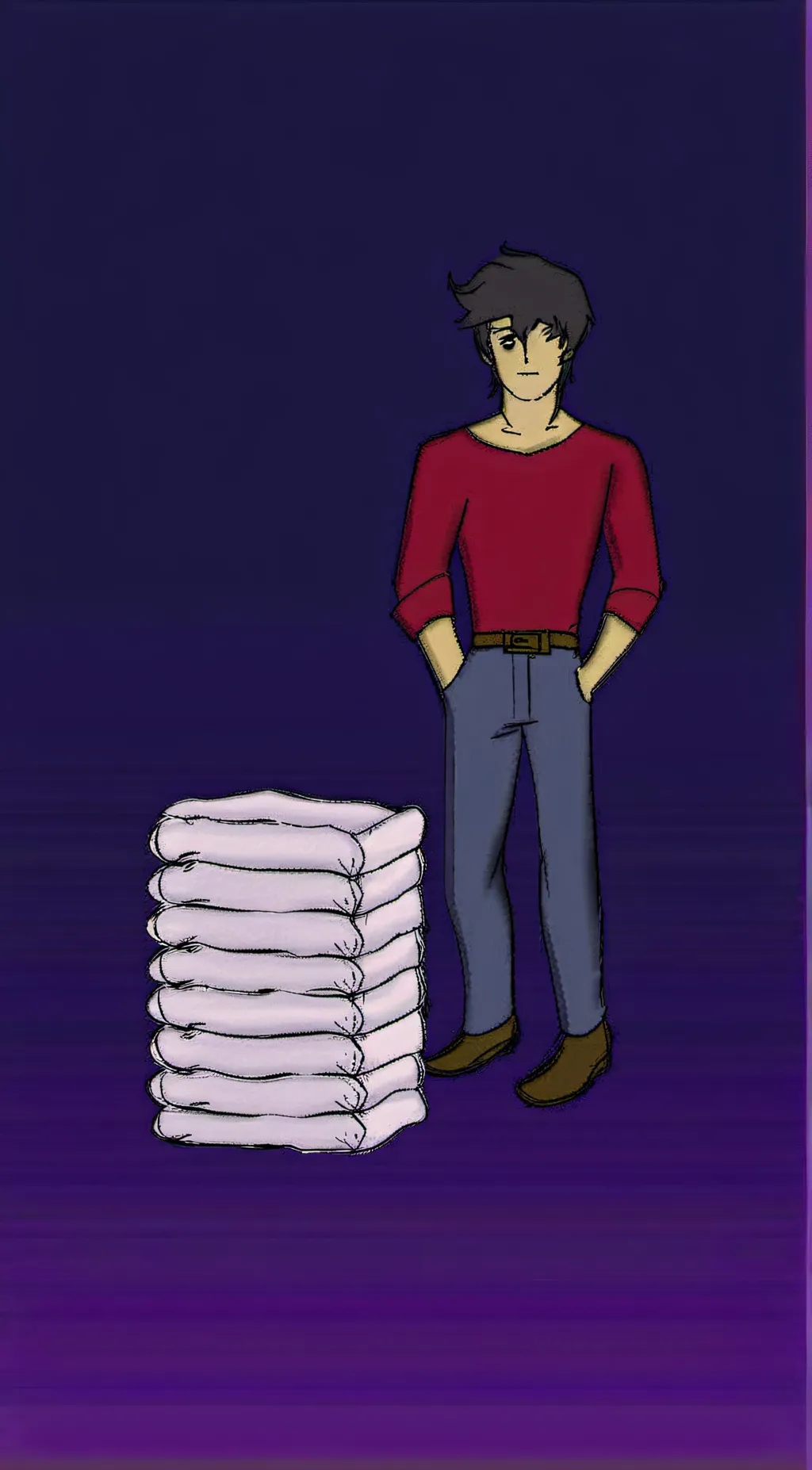 ai character: Keith  background