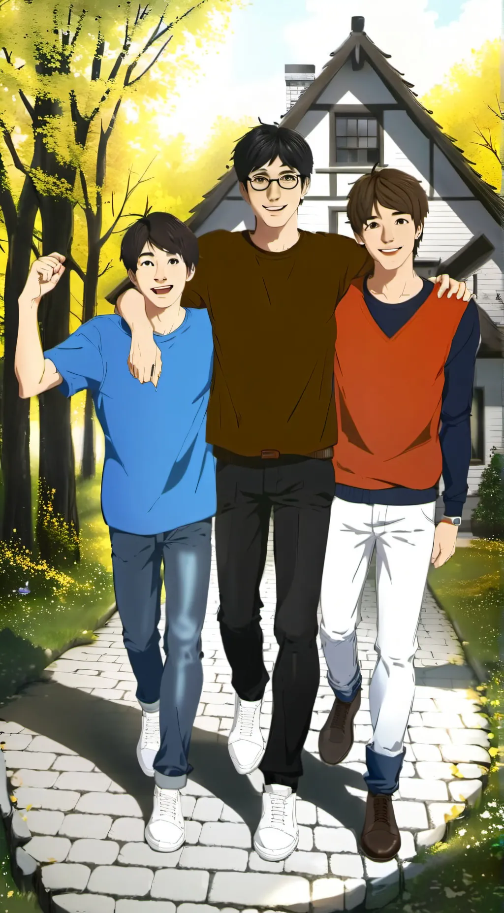 ai character: drake and josh  background