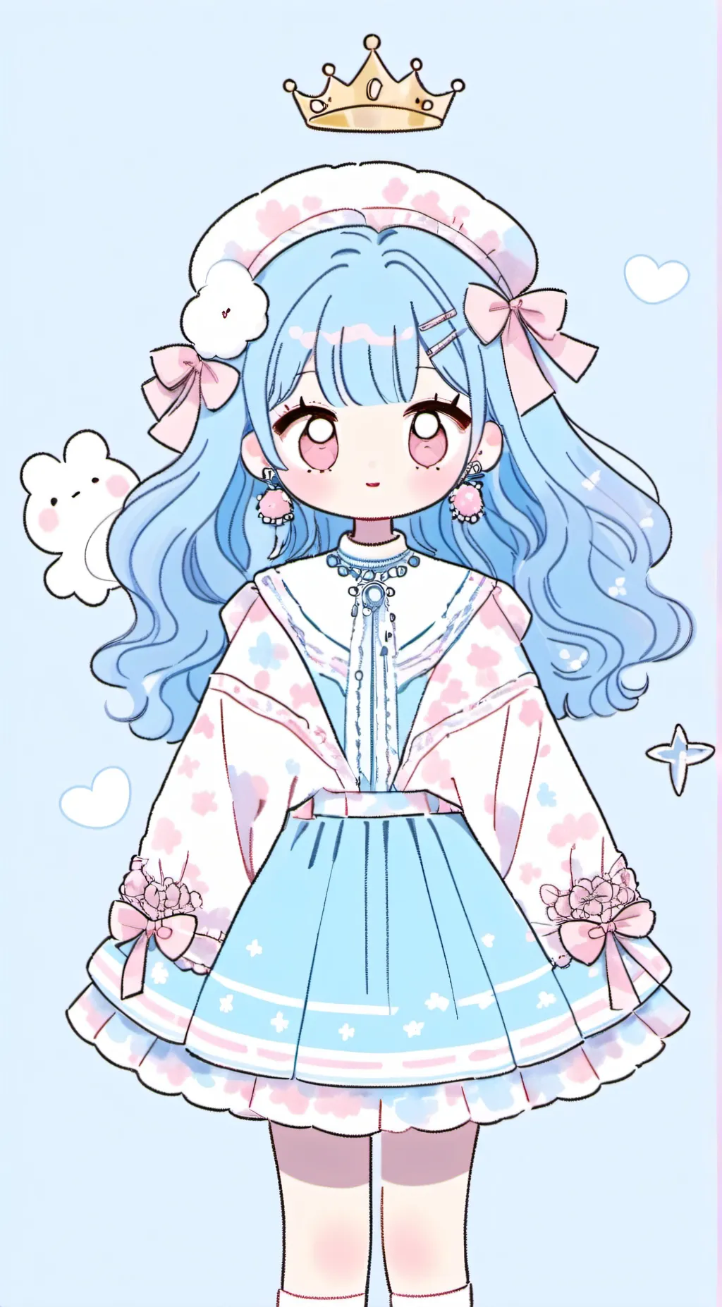 ai character: cinnamon roll  background