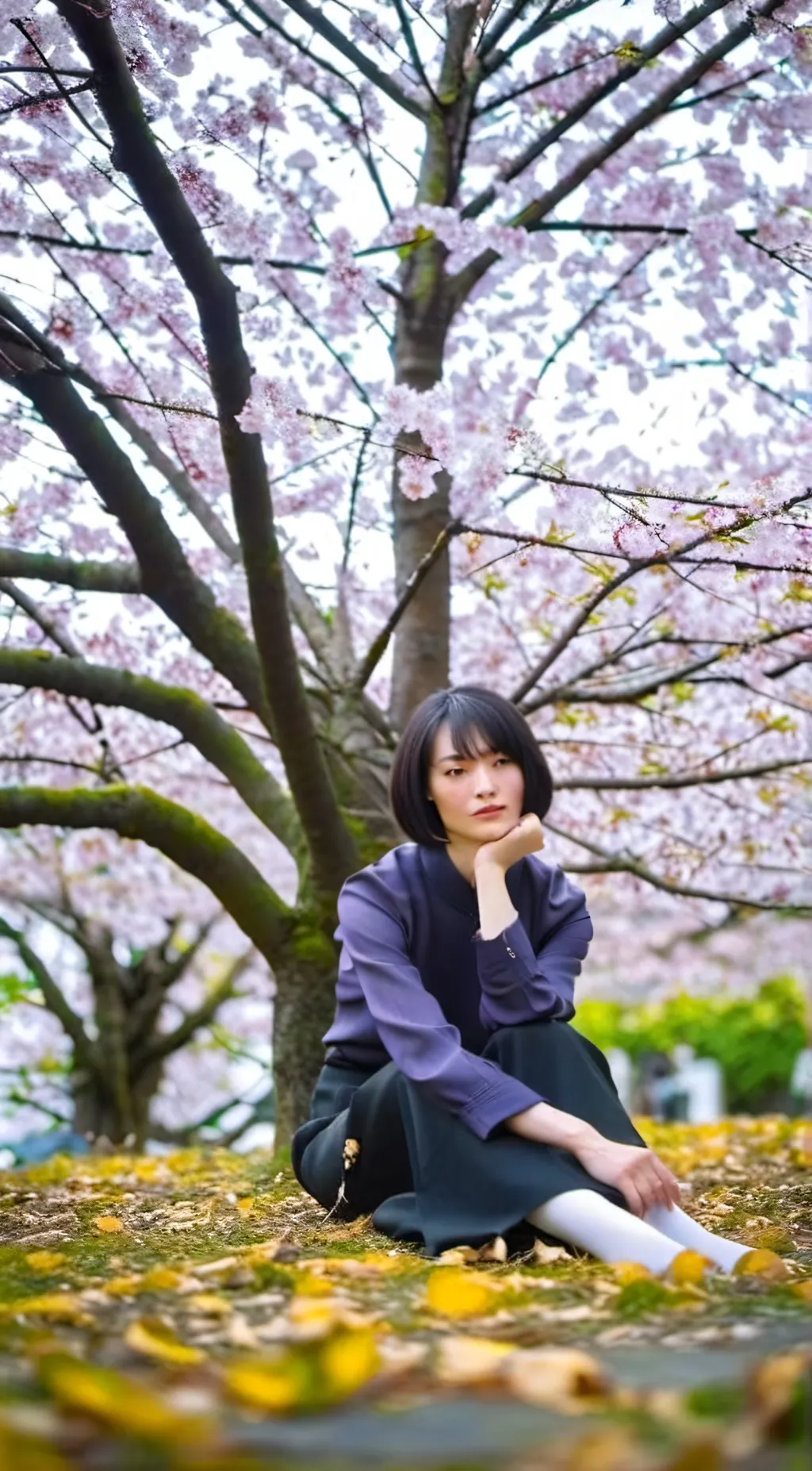 ai character: Sakura background