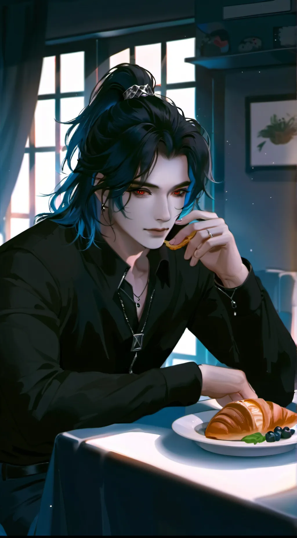 ai character: Nathaniel  background