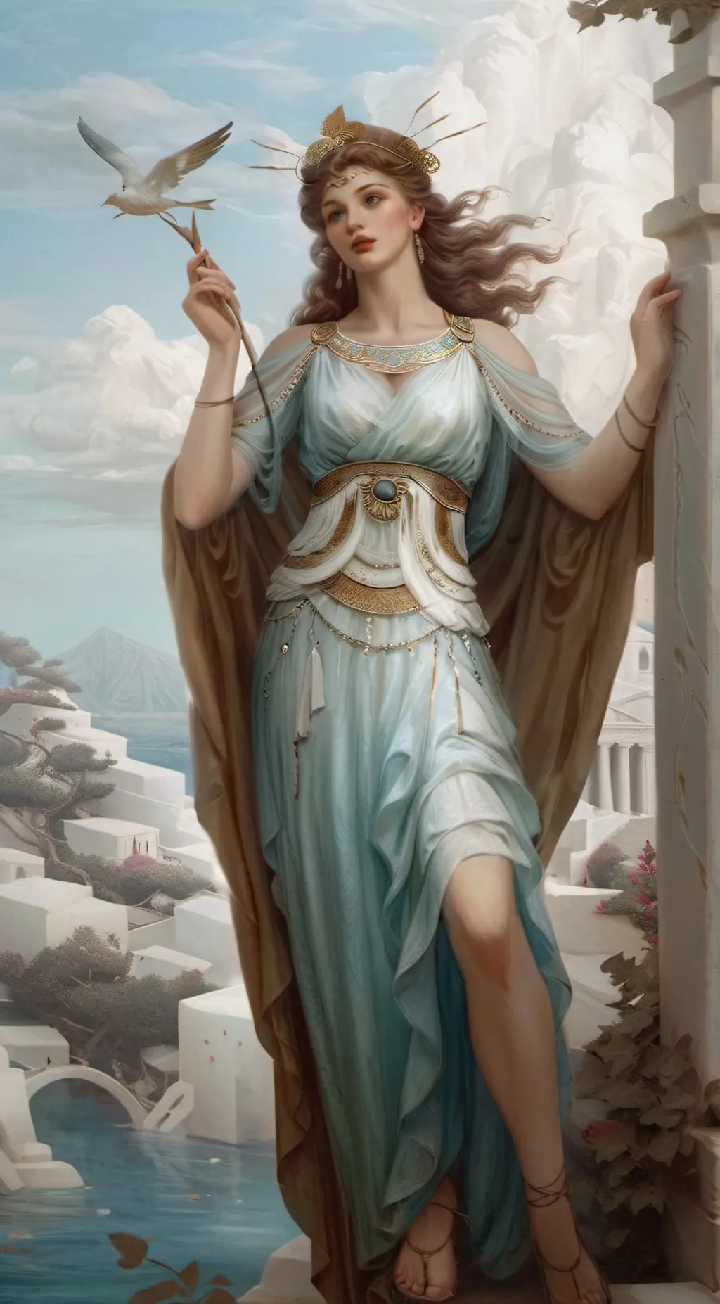 ai character: Aphrodite background