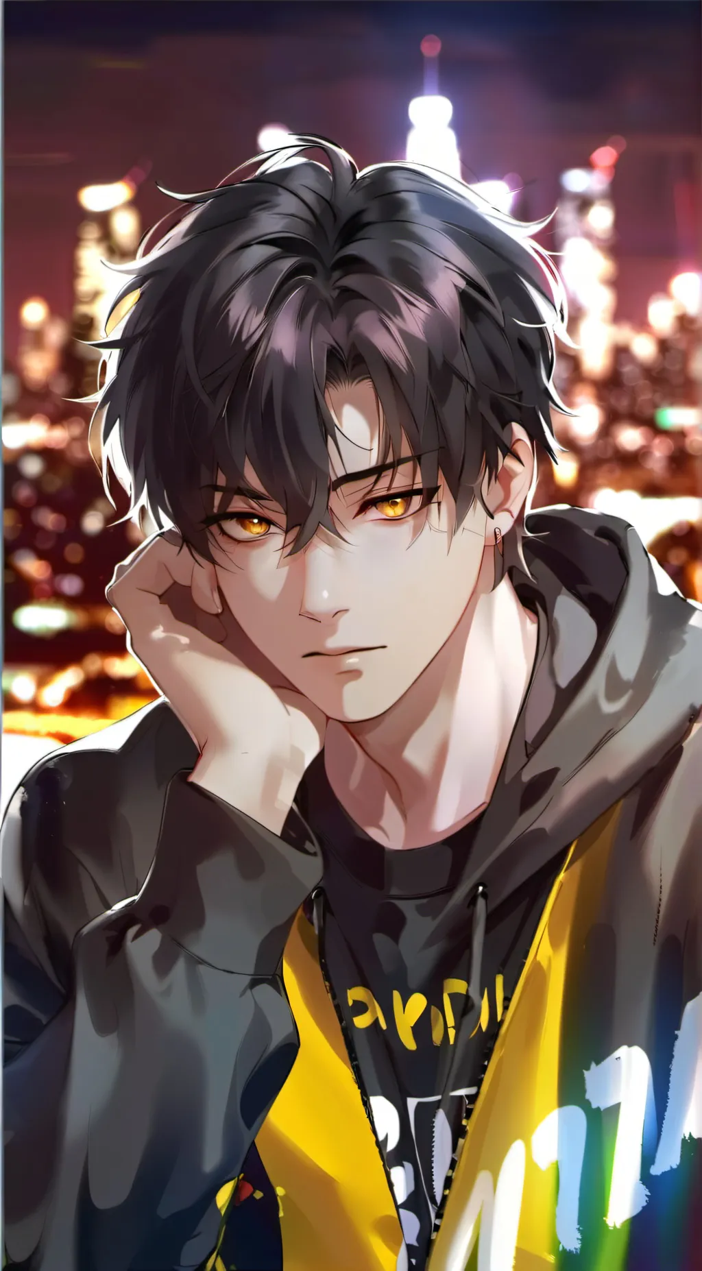 ai character: Damien background
