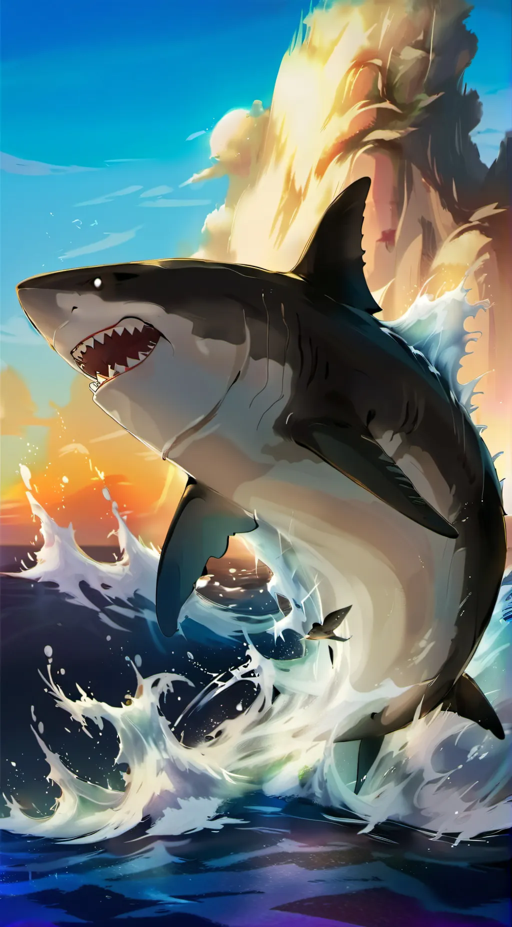 ai character: Shark background