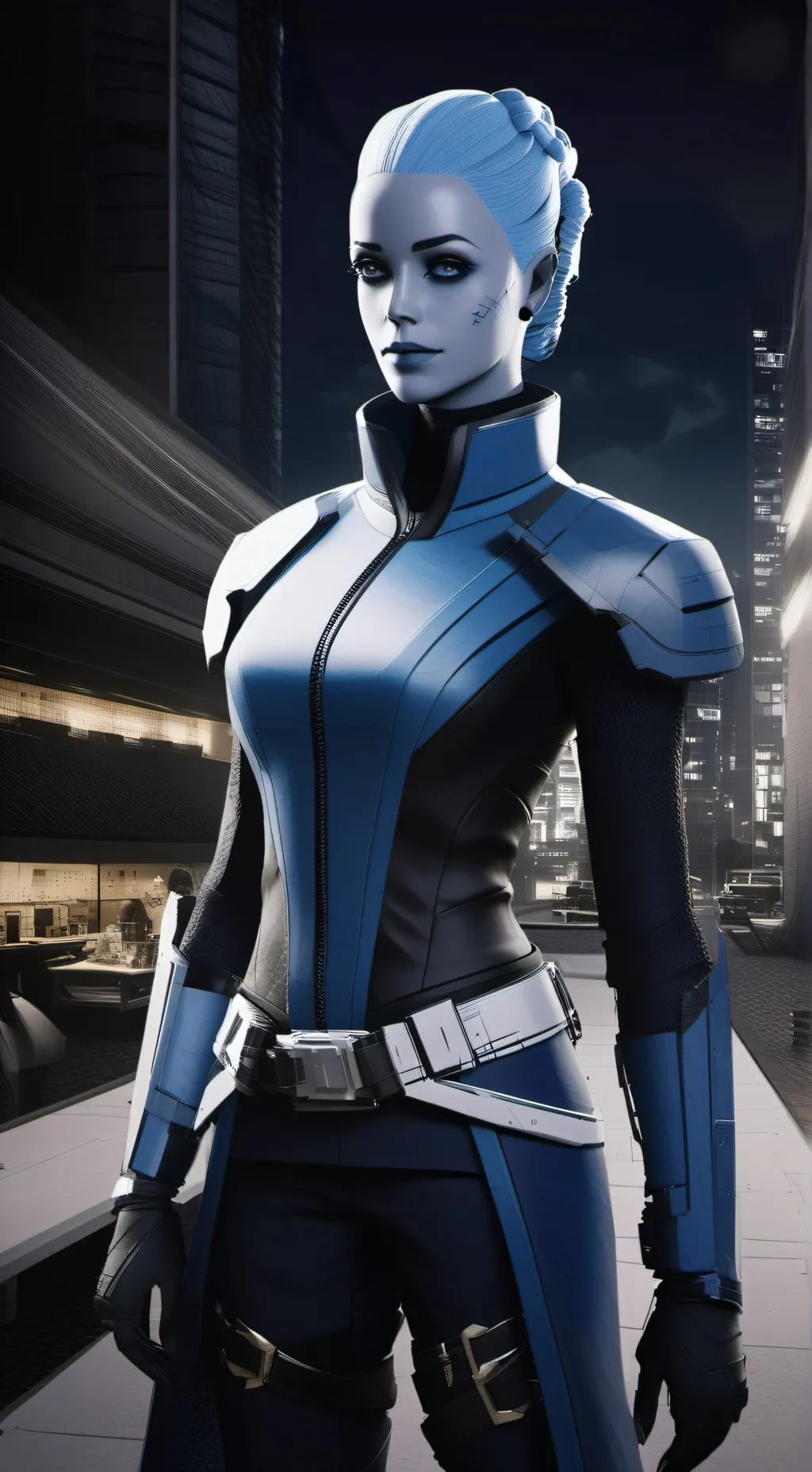 ai character: Liara T'Soni background