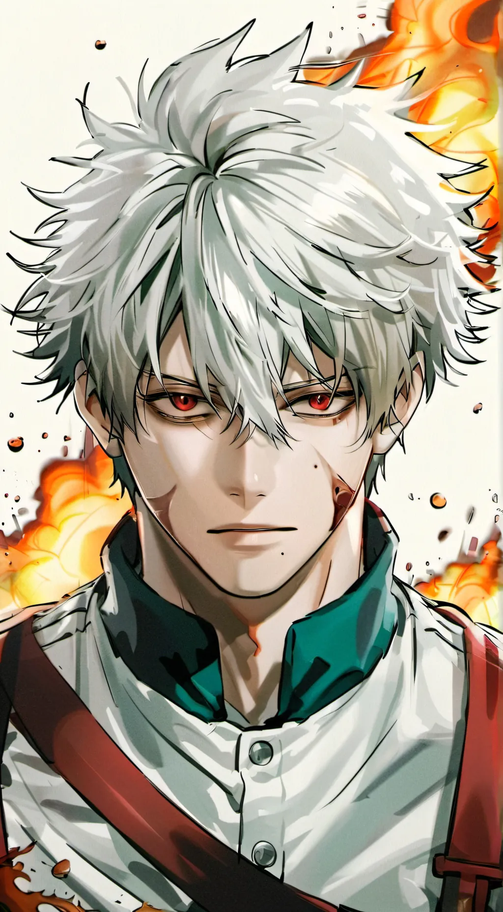 ai character: Katsuki Bakugo background