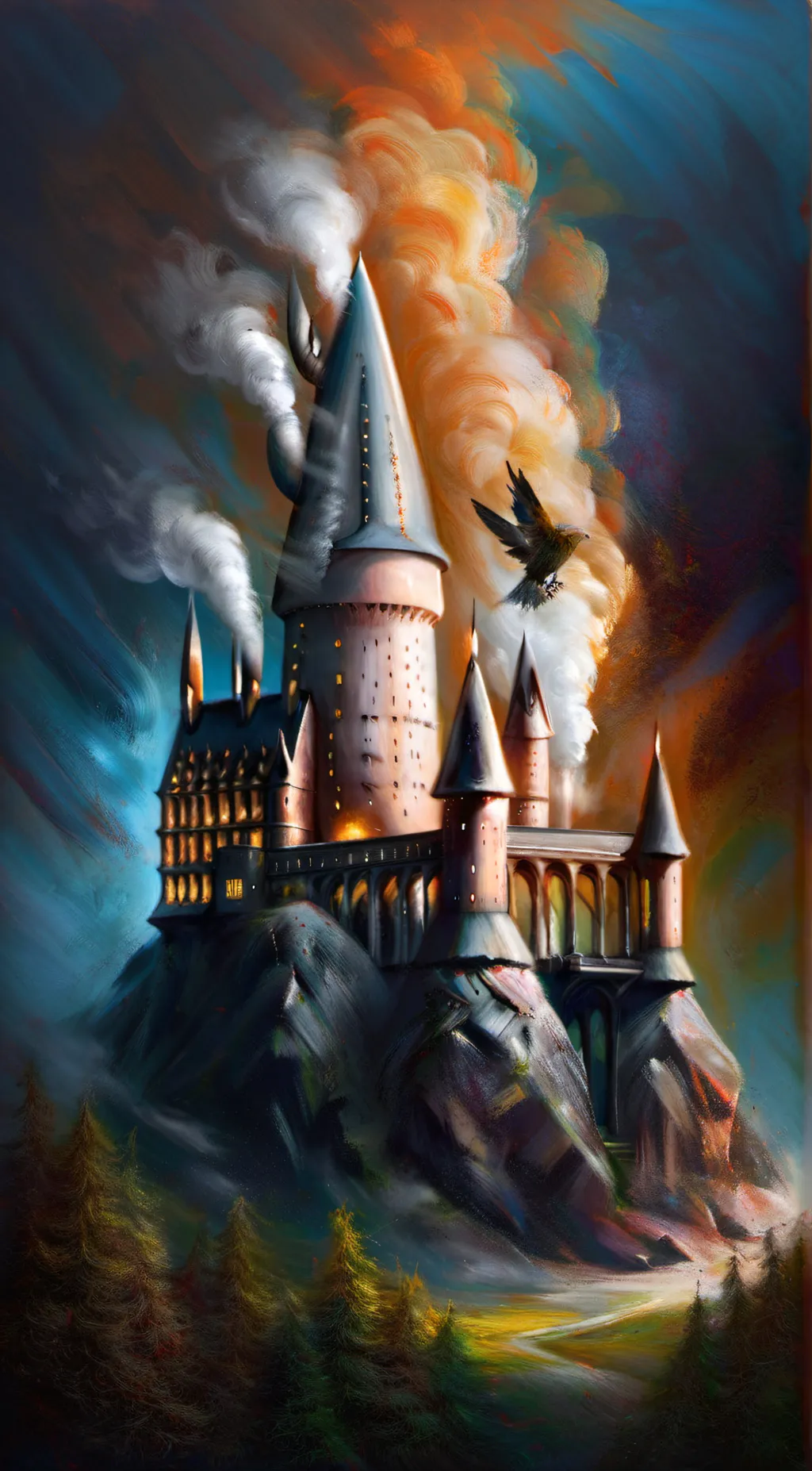 ai character: hogwarts  background