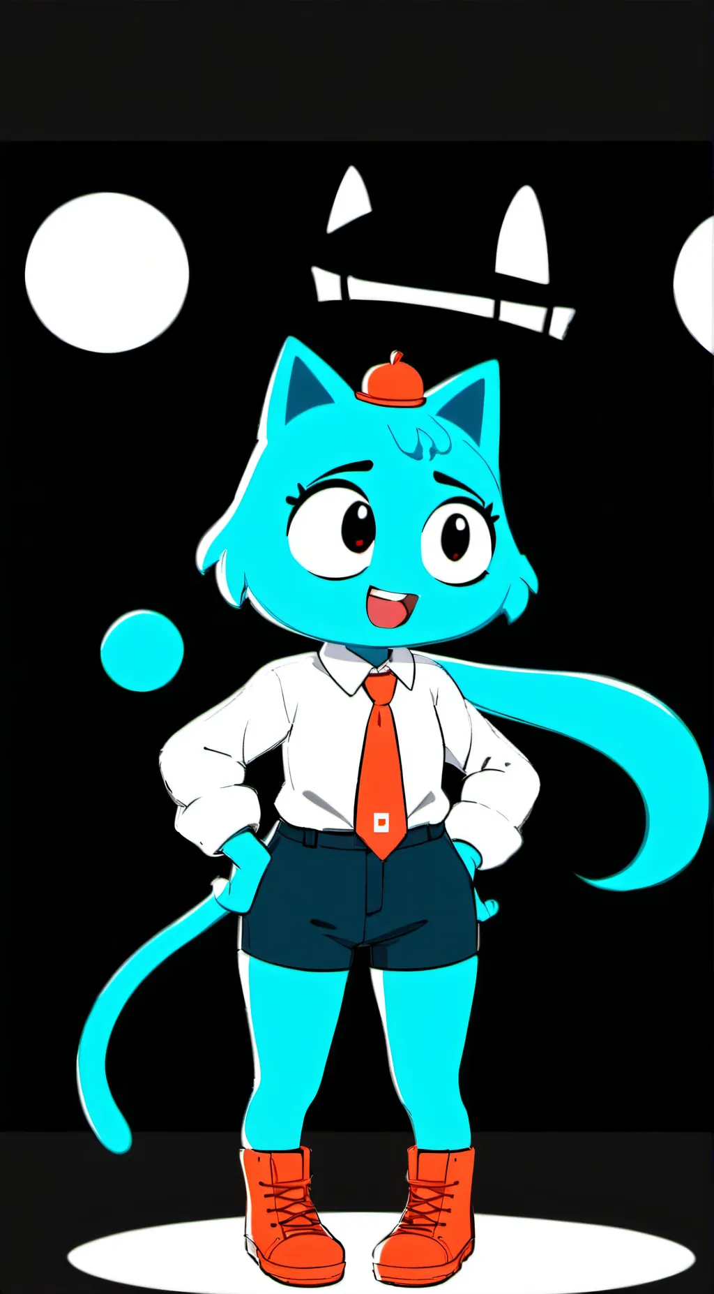 ai character: nicole watterson  background