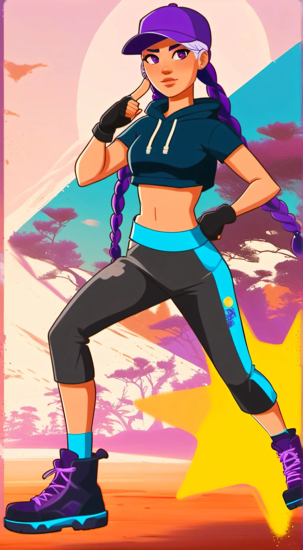 ai character: Starlit  background
