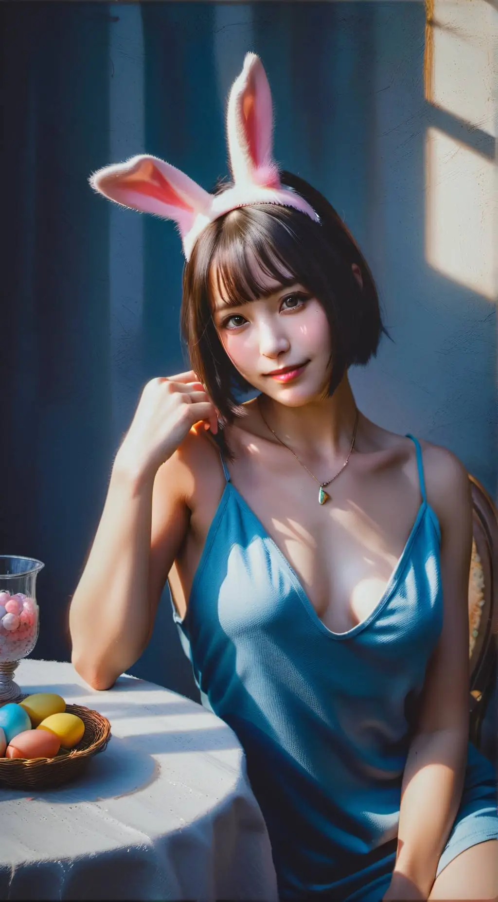 ai character: Easter background