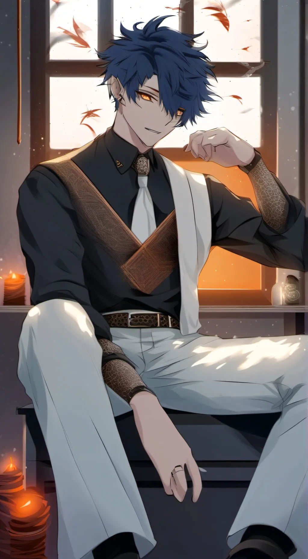 ai character: Shinobu Crow background