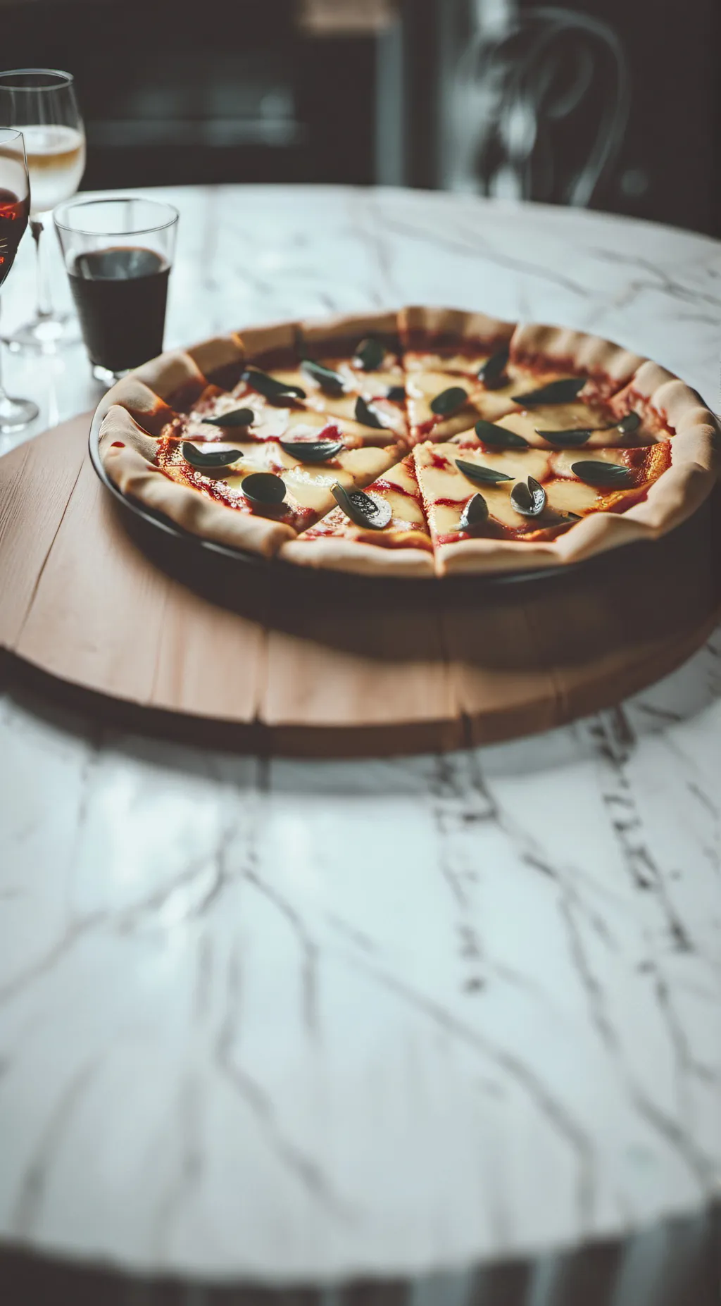 ai character: Pizza  background