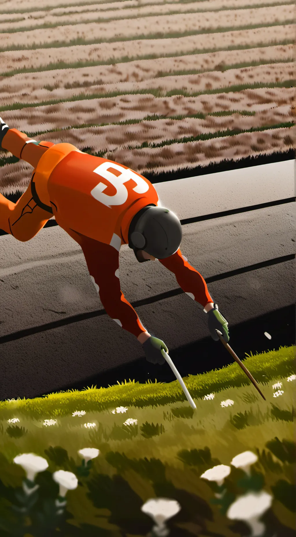 ai character: Grass ☠️💀💀💀 background