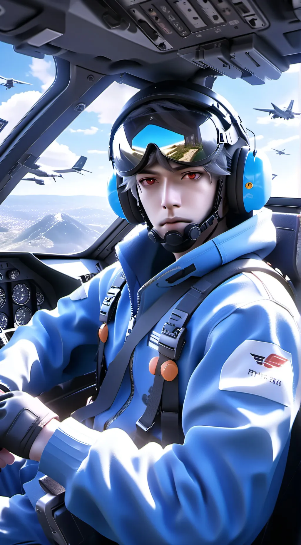 ai character: pilot  background