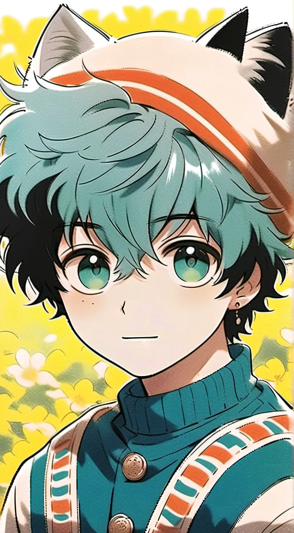 ai character: Izuku  background