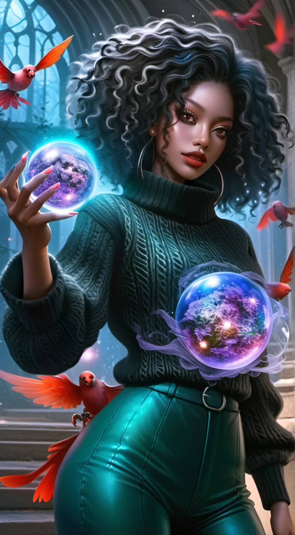 ai character: Janckie  background
